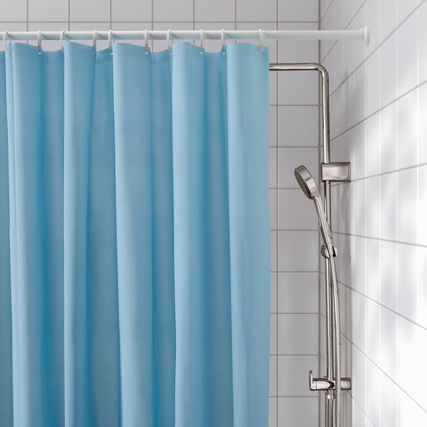 IKEA LUDDHAGTORN Shower Curtain Blue 72x72 "