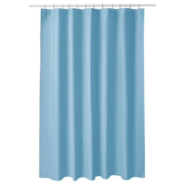 IKEA LUDDHAGTORN Shower curtain blue 72x72 "
