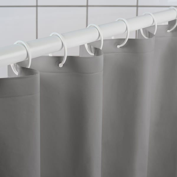IKEA LUDDHAGTORN Shower Curtain Gray 72x72 "