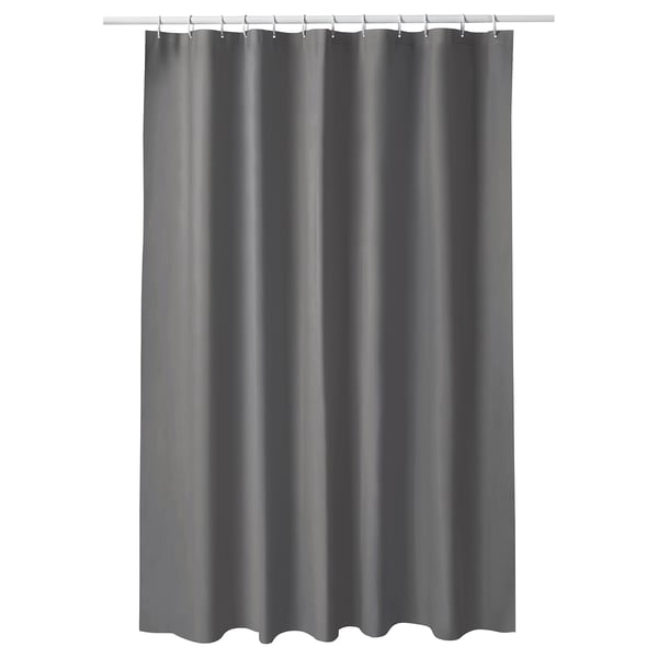 IKEA LUDDHAGTORN Shower curtain gray 72x72 "