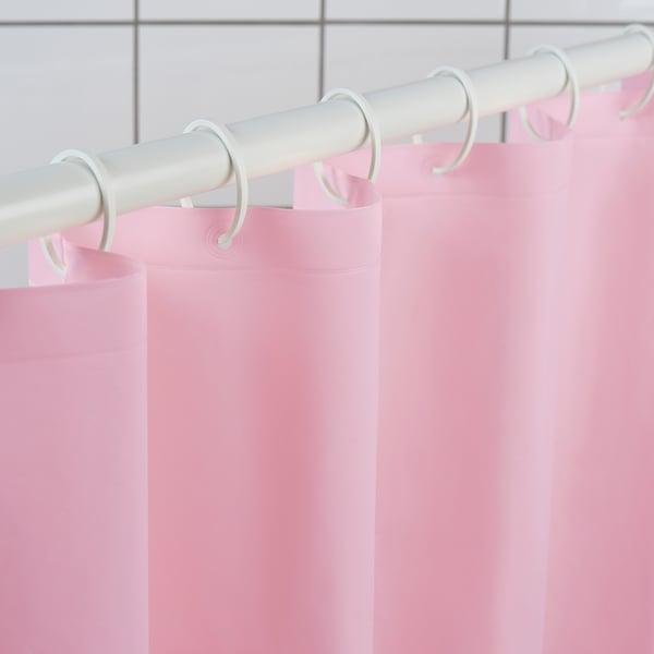 IKEA LUDDHAGTORN Shower Curtain Pink 72x72 "