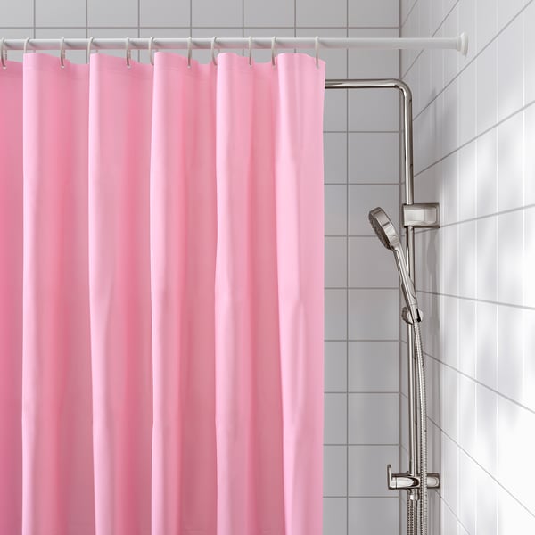 IKEA LUDDHAGTORN Shower Curtain Pink 72x72 "