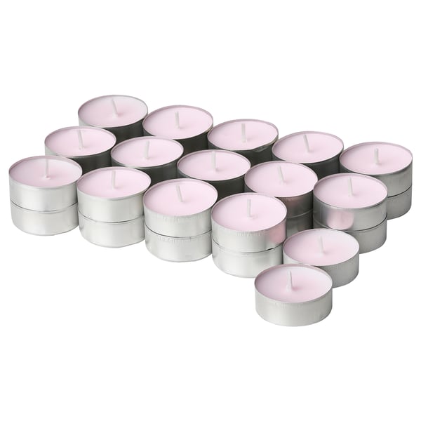 IKEA LUGNARE Scented tealight Jasmine/pink 3.5 hr IKEA LUGNARE Scented tealight Jasmine/pink 3.5 hr