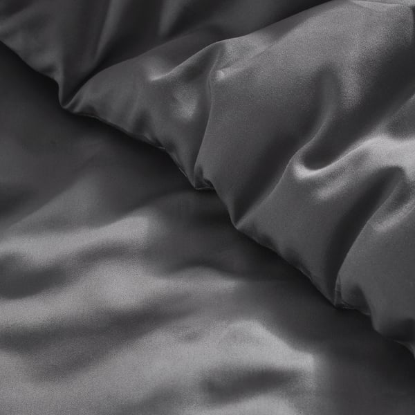 IKEA LUKTJASMIN Comforter Set Dark Gray Full/Queen