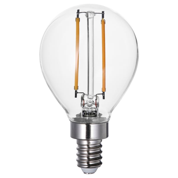IKEA LUNNOM LED bulb E12 135 lumen globe clear 2 "