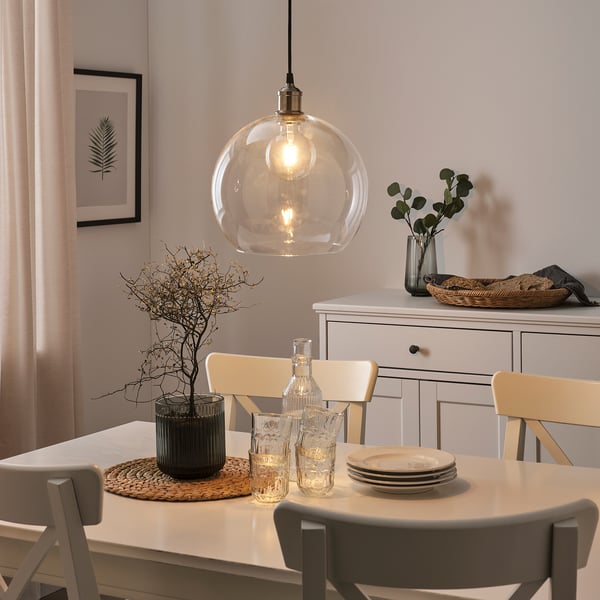 IKEA LUNNOM LED Bulb E26 150 Lumen Globe Clear 4 "