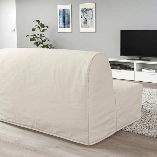 IKEA LYCKSELE LÖVÅS Sleeper Sofa Ransta Natural