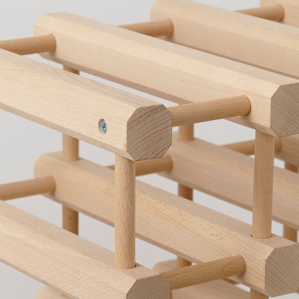IKEA MAGNETISK 12-bottle Wine Rack Solid Wood