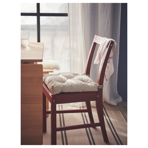 IKEA MALINDA Chair Pad Light Beige 16/14x15x3 "
