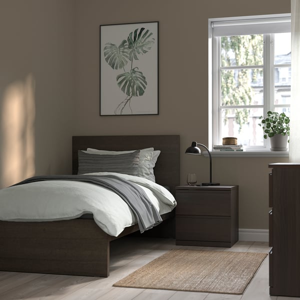 IKEA MALM Bed Frame Dark Brown Veneer Twin