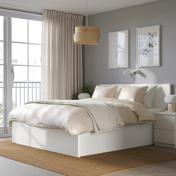 IKEA MALM Storage Bed White Queen