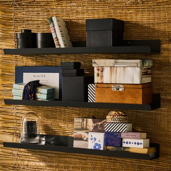 IKEA MALMBÄCK Display Shelf Dark Gray 23 5/8 "