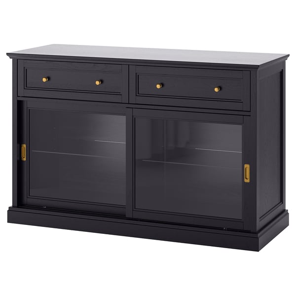IKEA MALSJÖ Sideboard black stained 57 1/8x36 1/4 "