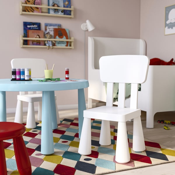 IKEA MAMMUT Children's Chair Indoor/outdoor/white