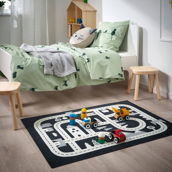 IKEA MARKKRYPARE Rug Dark Gray 2 ' 5 "x3 ' 3 "