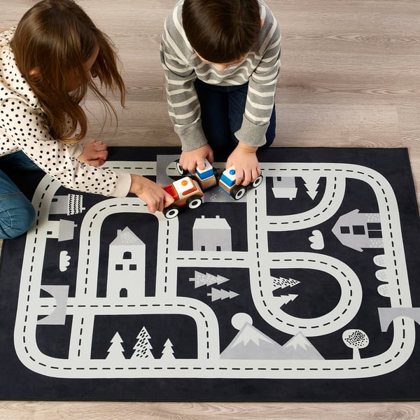 IKEA MARKKRYPARE Rug Dark Gray 2 ' 5 "x3 ' 3 "