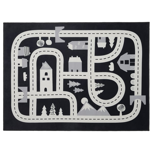 IKEA MARKKRYPARE Rug dark gray 2 ' 5 "x3 ' 3 "