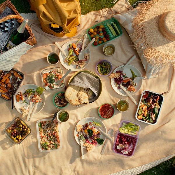 IKEA MARULK 21-pieces Picnic Set Mixed Colors