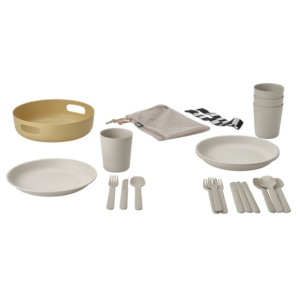 IKEA MARULK 21-pieces picnic set mixed colors