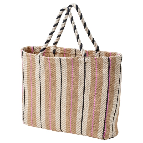 IKEA MÄVINN Bag handmade/stripe natural