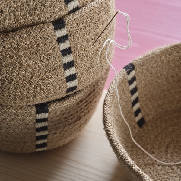 IKEA MÄVINN Bread Basket Jute 11x6x3 ¼ "