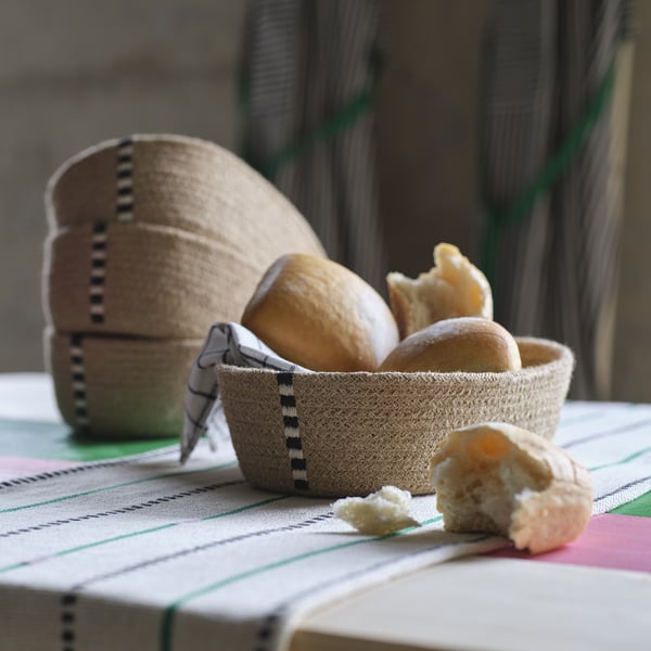 IKEA MÄVINN Bread Basket Jute 11x6x3 ¼ "