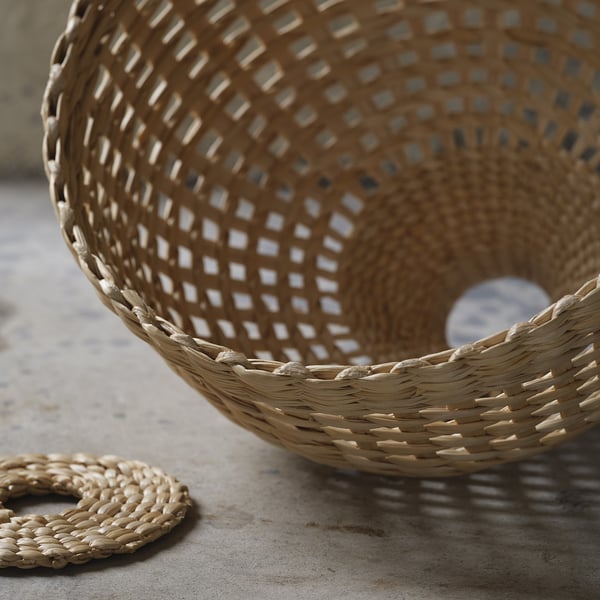 IKEA MÄVINN Lamp Shade Banana Fiber/handmade 14 "