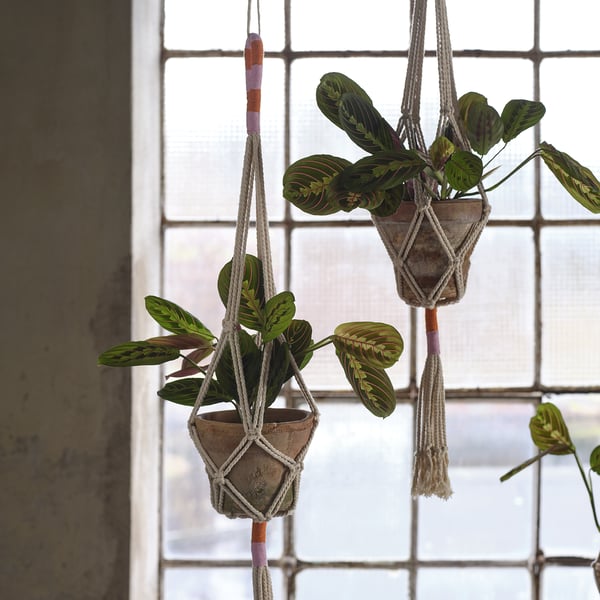 IKEA MÄVINN Plant Pot Hanger White/handmade