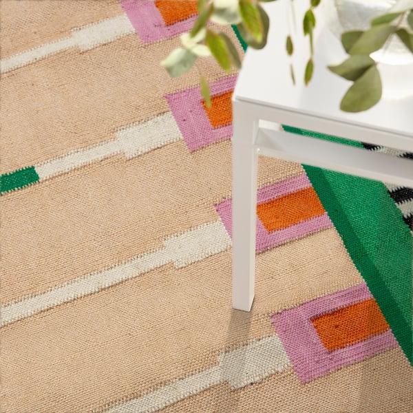 IKEA MÄVINN Rug Beige/green 5 ' 7 "x7 ' 10 "