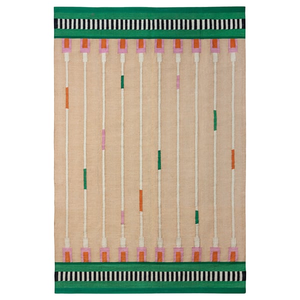 IKEA MÄVINN Rug beige/green 5 ' 7 "x7 ' 10 "