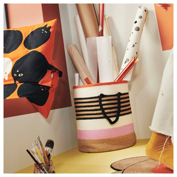 IKEA MÄVINN Storage Basket Stripe Multicolor