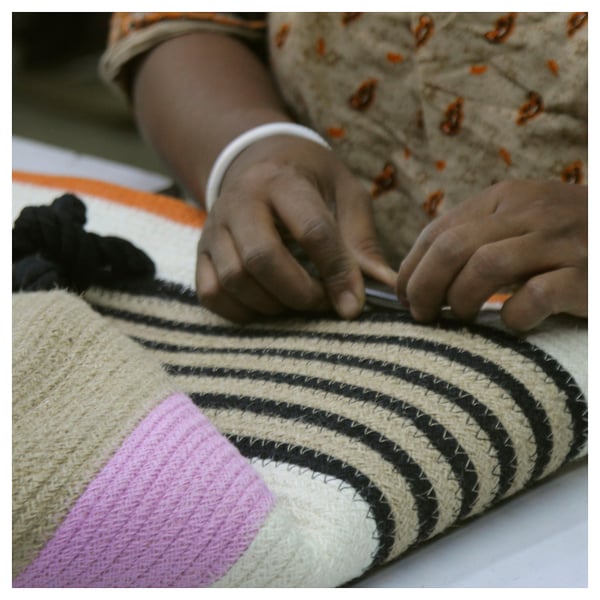 IKEA MÄVINN Storage Basket Stripe Multicolor