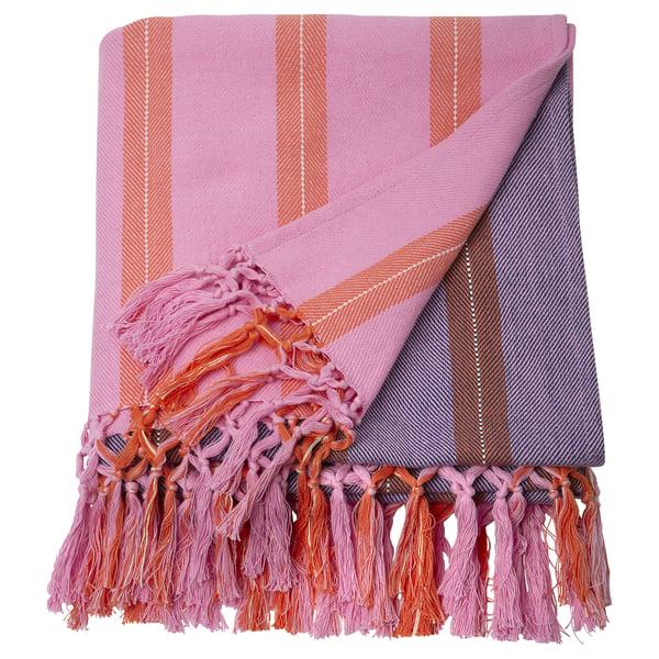 IKEA MÄVINN Throw Pink/orange Stripe 43x67 "