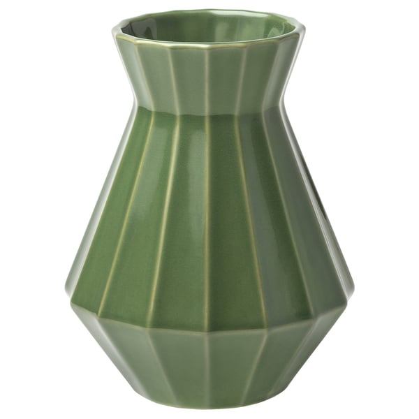IKEA MÄVINN Vase green 7 ½ "