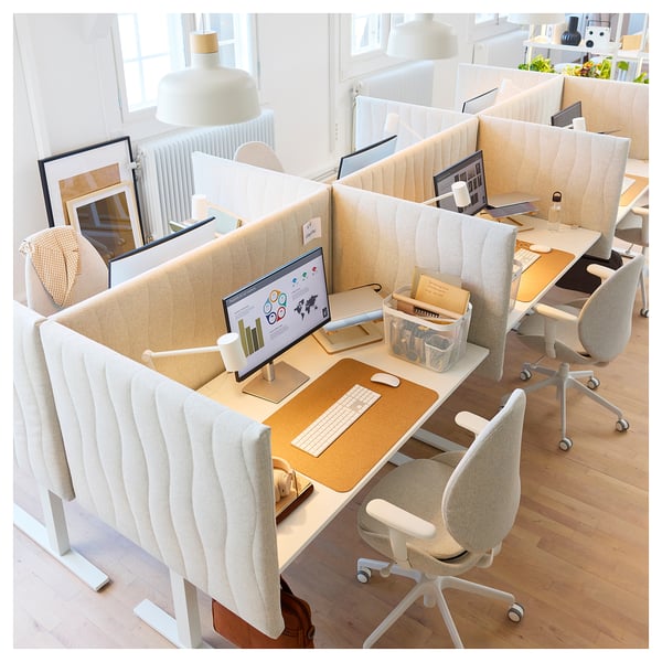 IKEA MITTZON Desk White 63x31 1/2 "