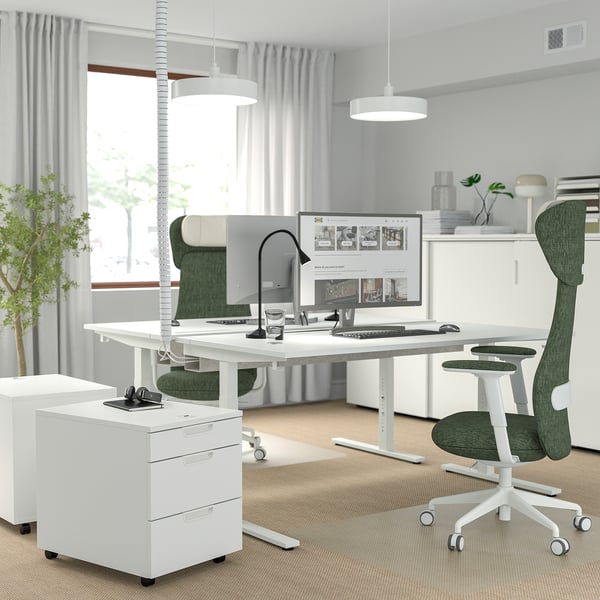 IKEA MITTZON Desk White 63x31 1/2 "
