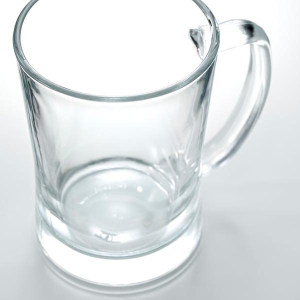 IKEA MJÖD Beer Mug Clear Glass 20 Oz