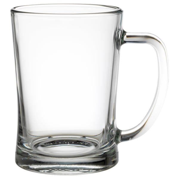 IKEA MJÖD Beer mug clear glass 20 oz