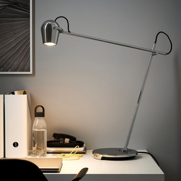 IKEA MODERMOLN Work Lamp Chrome Plated