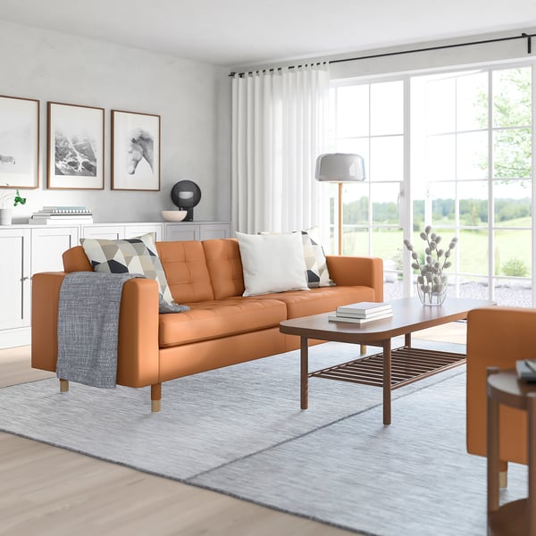 IKEA MORABO Sofa Grann/Bomstad Golden Brown/wood