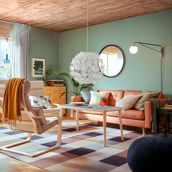 IKEA MORABO Sofa Grann/Bomstad Golden Brown/wood