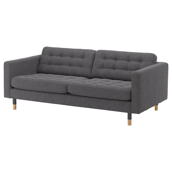 IKEA MORABO Sofa Gunnared dark gray/wood