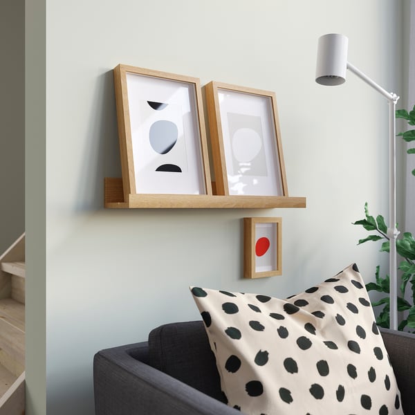 IKEA MOSSLANDA Picture Ledge Oak Effect 21 ¾ "