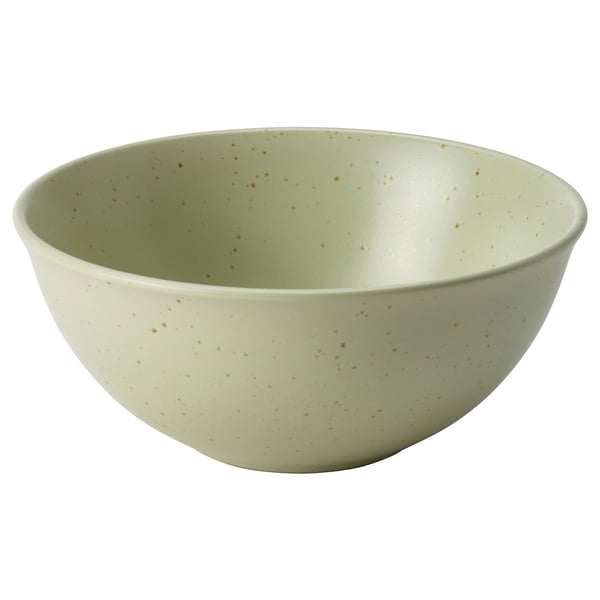 IKEA MOSSMAL Bowl dot pattern/light green 6 ½ "