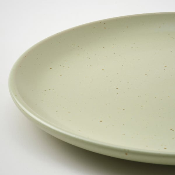 IKEA MOSSMAL Side Plate Dot Pattern/light Green 7 "