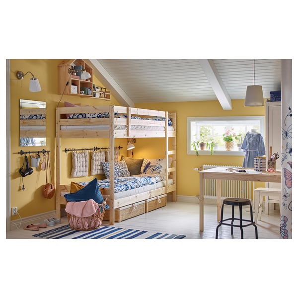 IKEA MYDAL Bunk Bed Frame Pine Twin