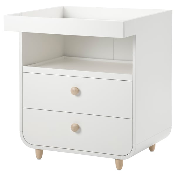IKEA MYLLRA Changing table with drawers white