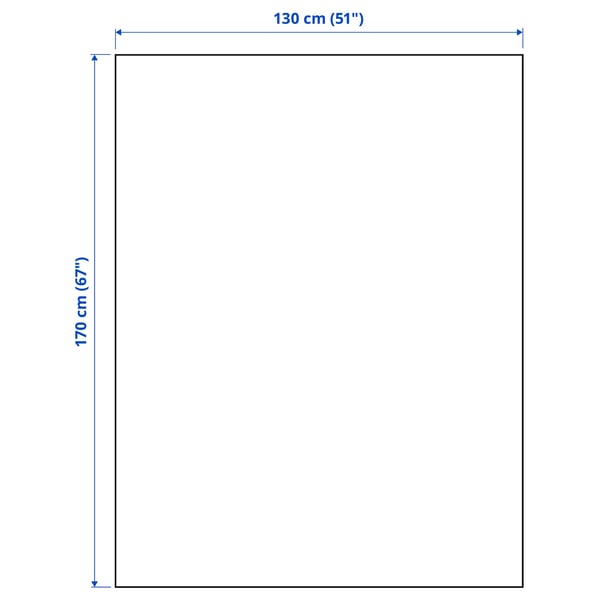 IKEA MYRULL Throw Light Gray 51x67 "