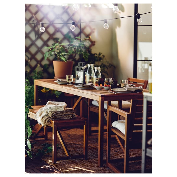 IKEA NÄMMARÖ Armchair Outdoor Light Brown Stained