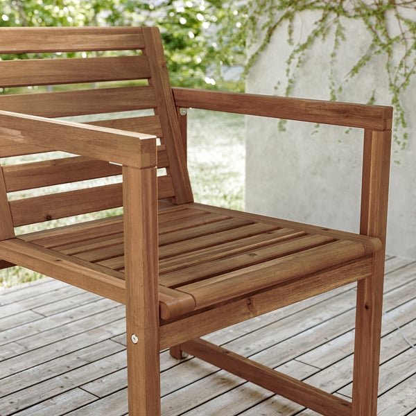 IKEA NÄMMARÖ Armchair Outdoor Light Brown Stained